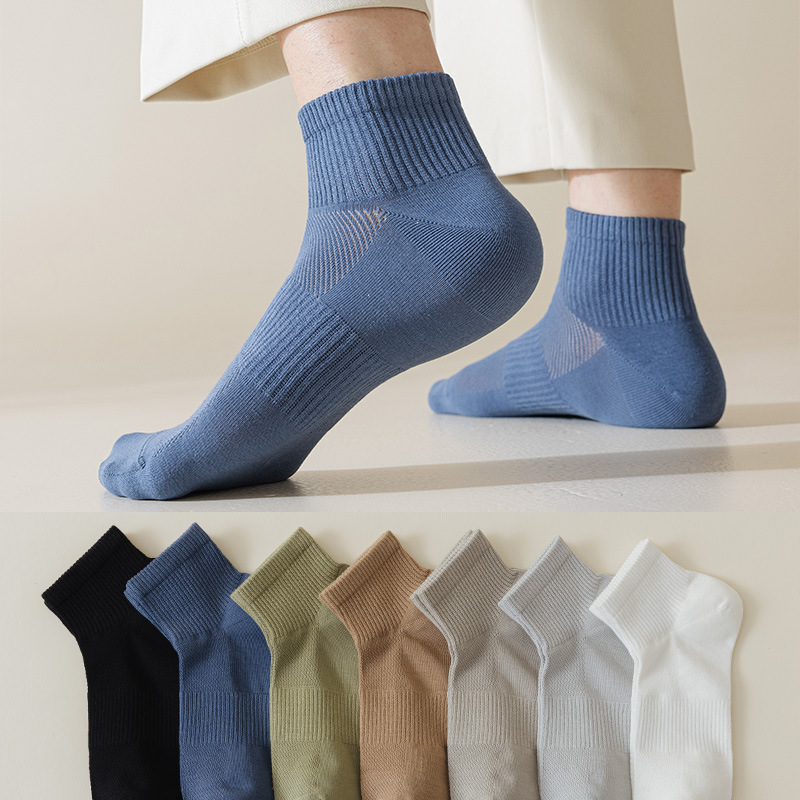 cotton summer thin antibacterial breathable socks for boys