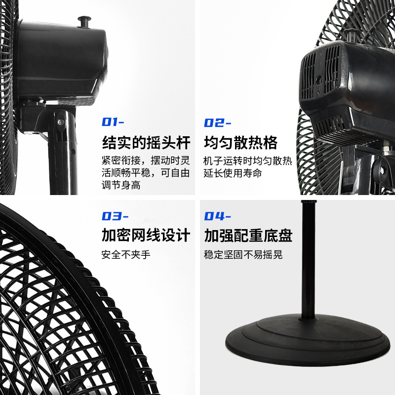 Transfronterizo 18 pulgadas 3 - en - 1 ventilador de piso vertical ventilador eléctrico de alta potencia fábrica venta directa ventilador de pie