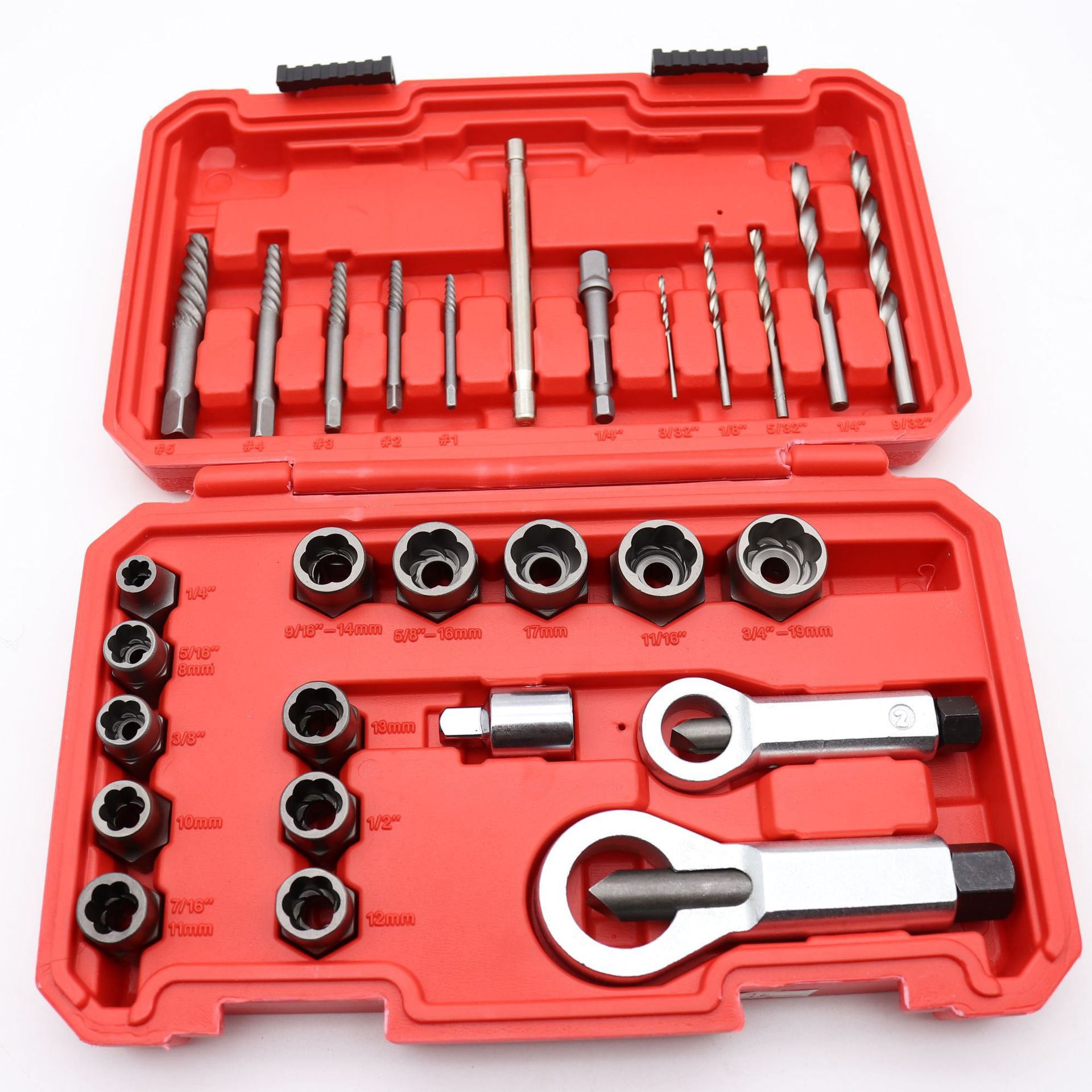 너트 28개 세트 레드 박스