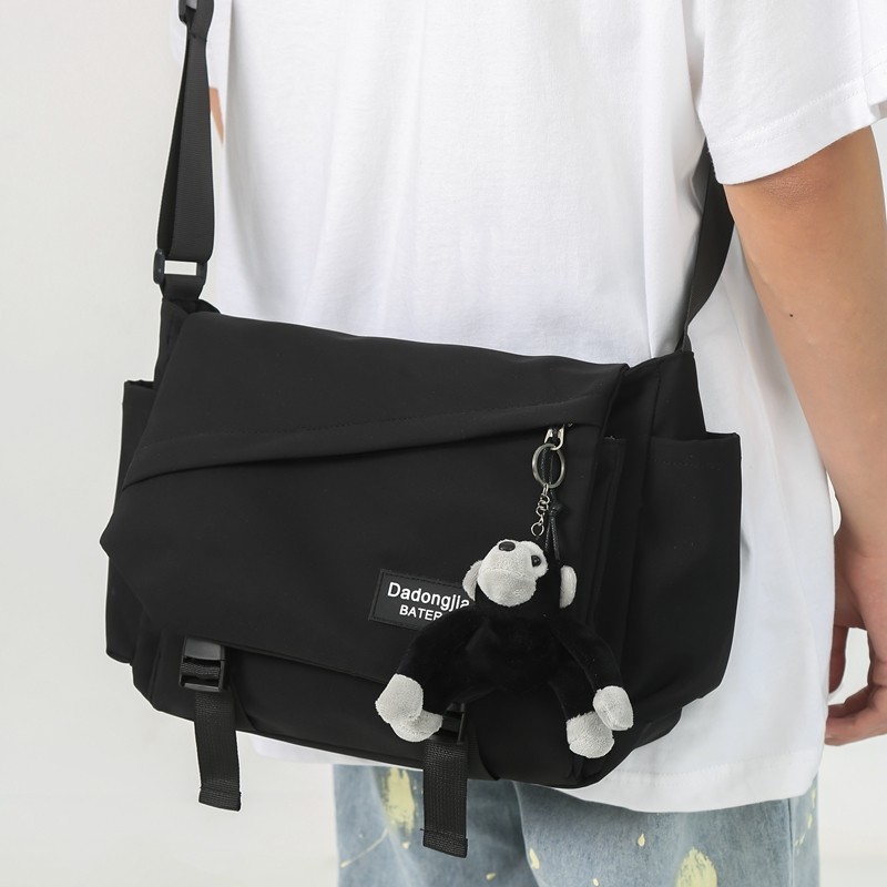 2025 Men's Crossbody Bag Japanese Style Tooling Messenger Bag Casual Ins Large Capacity Men's Bag Trendy Brand Shoulder Bag 2025 Men's Crossbody Bag Japanese Style Tooling Messenger Bag Casual Ins Large Capacity Men's Bag Trendy Brand Shoulder Bag