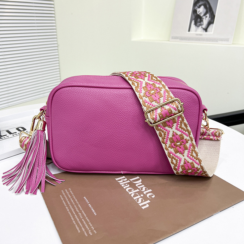 Bolso con flecos 2024, estilo étnico europeo/americano, pequeño para mujer, venta caliente en Amazon, venta transfronteriza