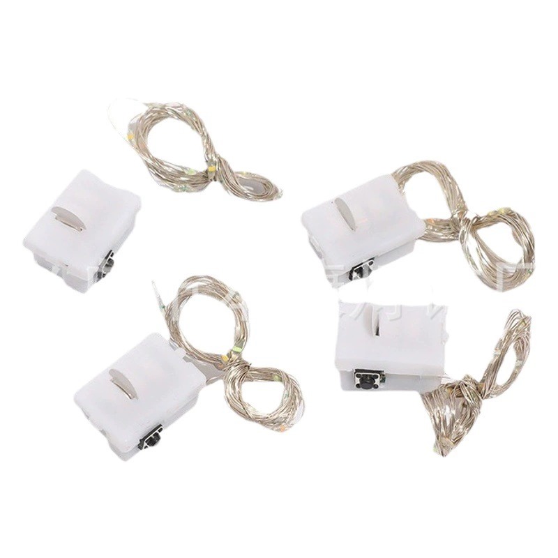 Светодиодная гирлянда в белом корпусе с трехуровневой регулировкой, маленькая разноцветная мигающая гирлянда, светодиодная лента «Звездное небо» с медной проволокой оптом