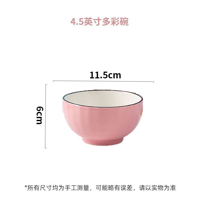 Tazón de Porcelana para Arroz de 5 Pulgadas para Uso Familiar