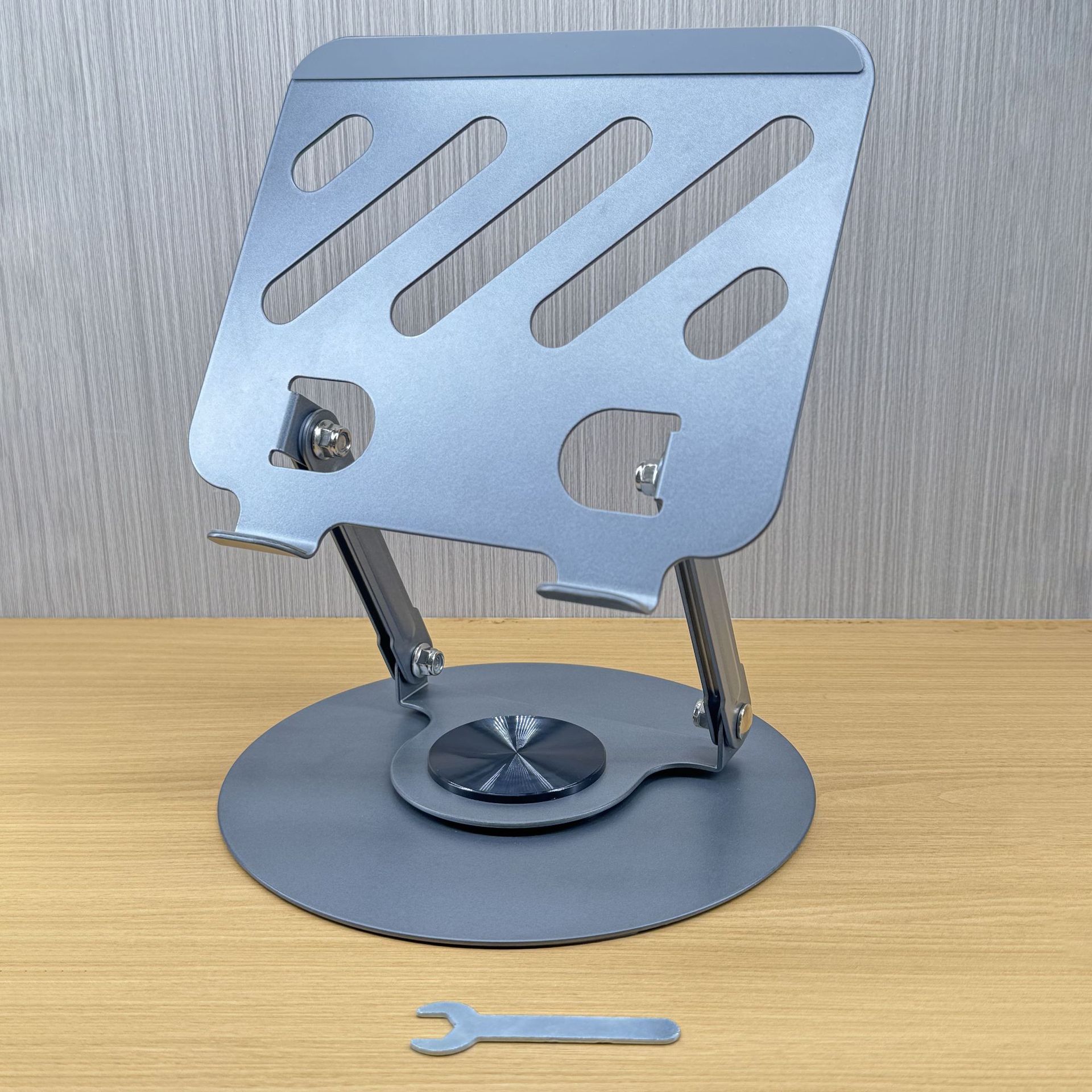 Popular carbon steel 360-degree rotating mobile phone holder desktop metal portable storage foldable lazy broadcast live streaming holder