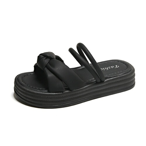 Sweet butterfly knot sandals for women, summer outdoor wear, thick sole, soft bottom, two-in-one student sandals, high aesthetic fairy cool sandals