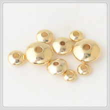 批发 黄铜算盘珠隔片珠子 手工串珠扁隔珠材料diy饰品配件散珠