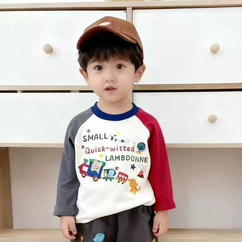 儿童打底衫2025年秋冬新款男女童打底衫长袖t恤儿童秋衣一件代发