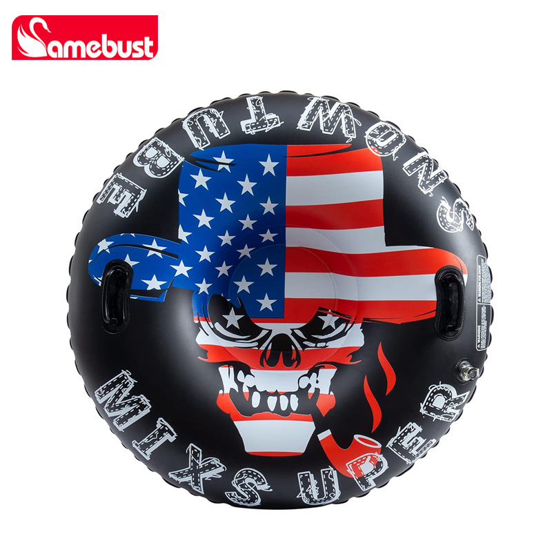 Clearance sale!! Cross-border inflatable snow tubes for adults, outdoor skiing toys, American flag inflatable ski tires