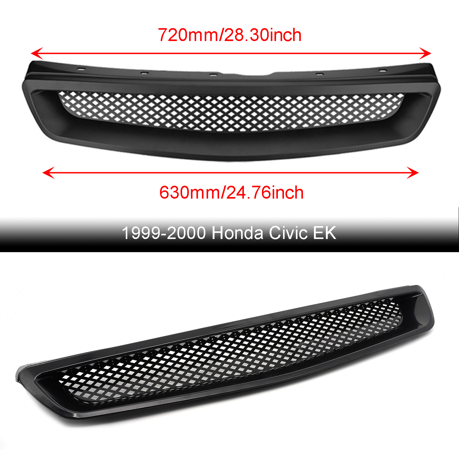 Car front grille air intake grille is suitable for Honda Civic 1996 1998 1999 2001- 2003