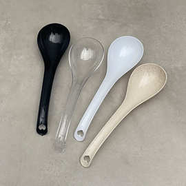 一次性公用大汤勺加厚透明独立装大号塑料加长柄外卖打包实用勺子