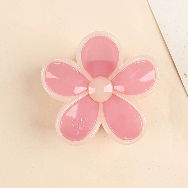Peach Plumeria Clip [about 8cm]