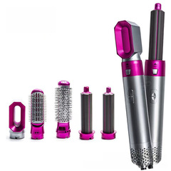 Cross-border new five-in-one hot air brush automatic curling iron straightening two-in-one hair styling comb electric hair dryer
