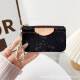 New Leather Coin Purse Card Case Pendant Light Luxury Foreign Trade Niche European and American Style Card Case Couple's Style