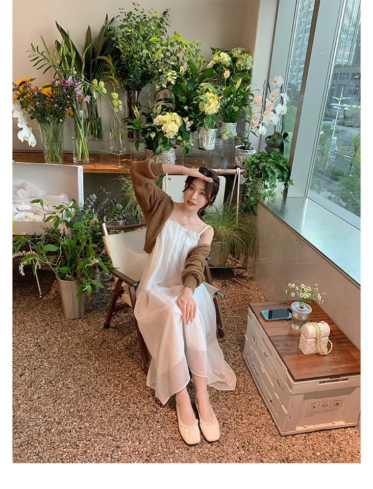Giày búp bê nữ mũi vuông gót thấp đế mềm phối ngọc trai, kiểu Mary Jane thanh lịch — Màu nâu, Màu trắng, Màu đen chi tiết 47