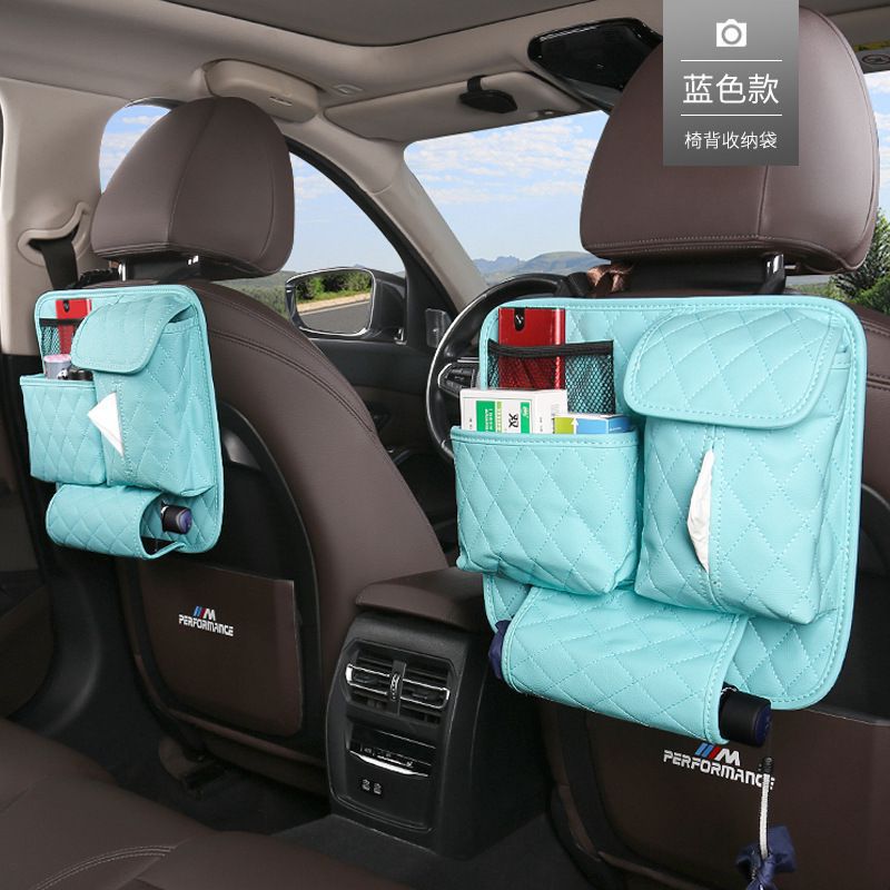 Asiento trasero del coche bolsa de almacenamiento colgando bolsa de almacenamiento silla de coche back-to-back Almacenamiento Rack suministros de decoración del coche