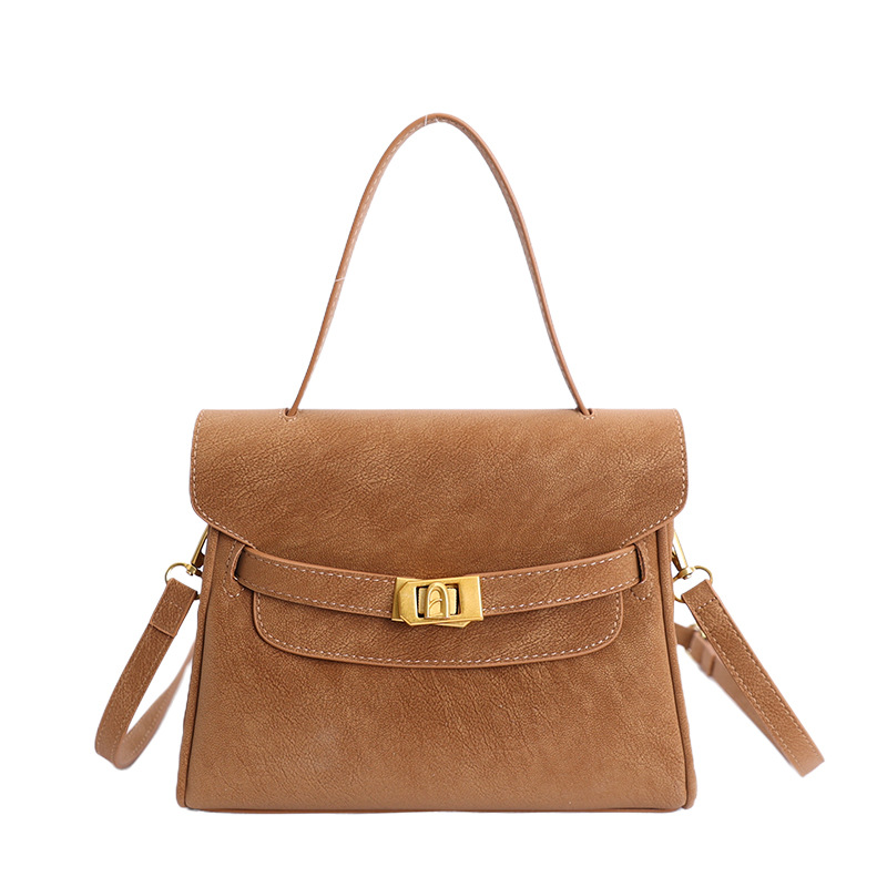 Cross-border retro mate bolso de mano 2025 nuevo estilo de moda bolso de hombro de alto nivel bolso de mujer Kelly