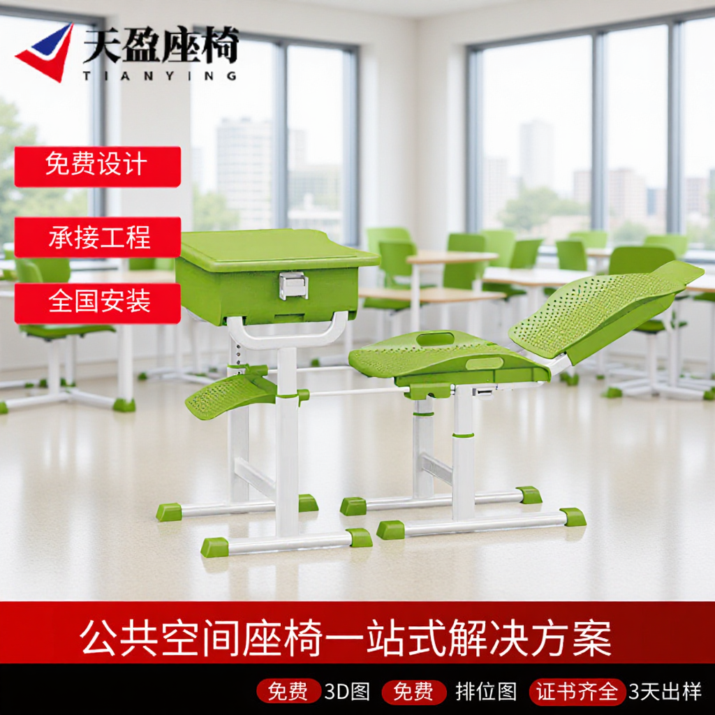 School Lunch Break Desks and Chairs for Primary School Students Tutoring and Care Classes Training Institution Classroom Desk Lounge Chair Children's Study Table