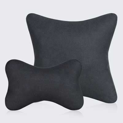 Interior Accessories, Summer Ice Silk – Headrest - black-headrest-lumbar-support