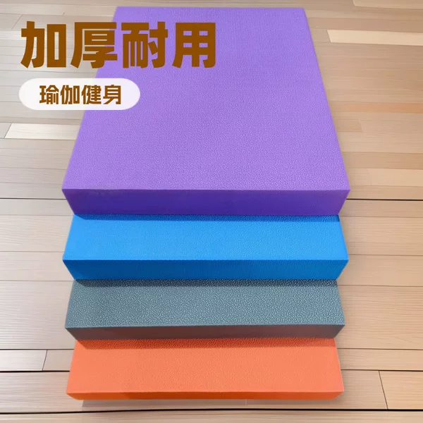 Yiwu manufacturers wholesale large abdominal kneeling mat PE high foam material six-sided pattern unisex fitness mat