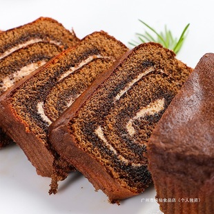 Russian Imported Ailianqiao Chocolate Milk Cake Roll Breakfast Bread Dessert Cream Condensed Milk Popular Snacks