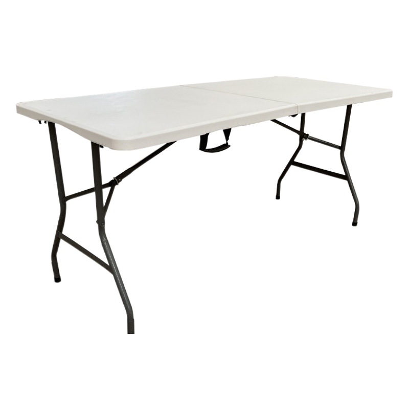 Suministro transfronterizo de mesas plegables de HDPE para exteriores, mesas de plástico de resina, mesas portátiles para puestos de mercado nocturno