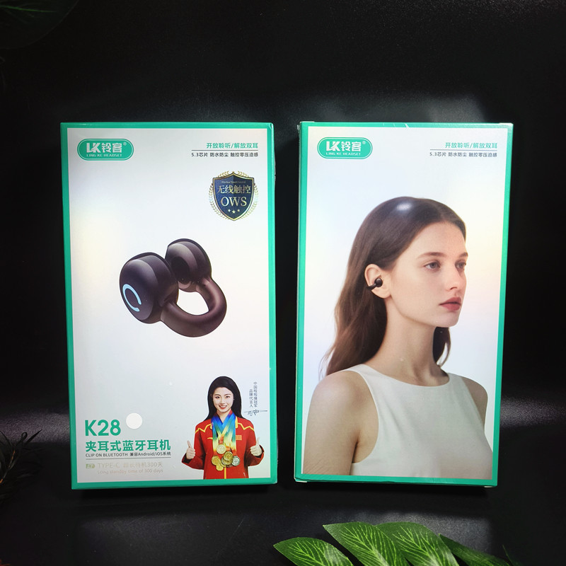 铃客K28蓝牙耳机单耳新款私模爆款跨境电商无线运动夹耳蓝牙耳机|undefined