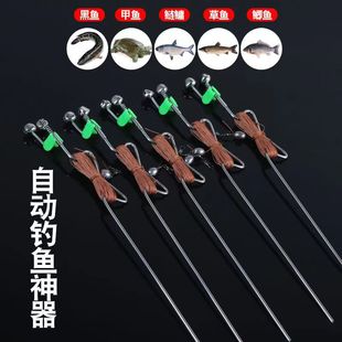 Hand line lazy fishing artifact new simple fishing ground fishing rod automatic spring rod turtle black fish line group