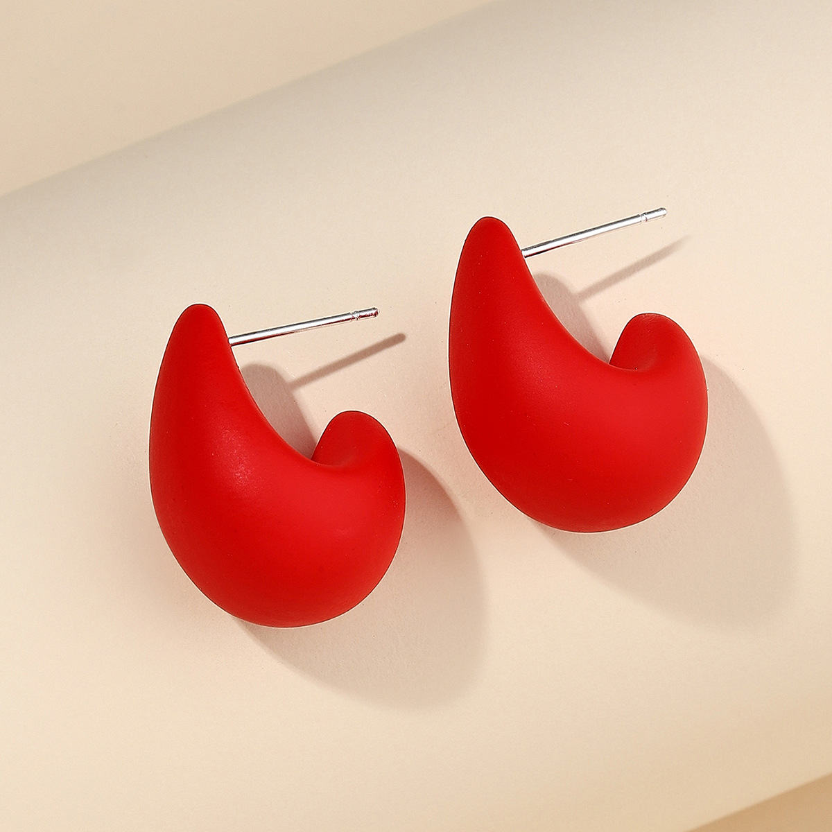 Women's Gender 1 Pair Sweet Simple Style Water Droplets Plastic Resin Ear Studs