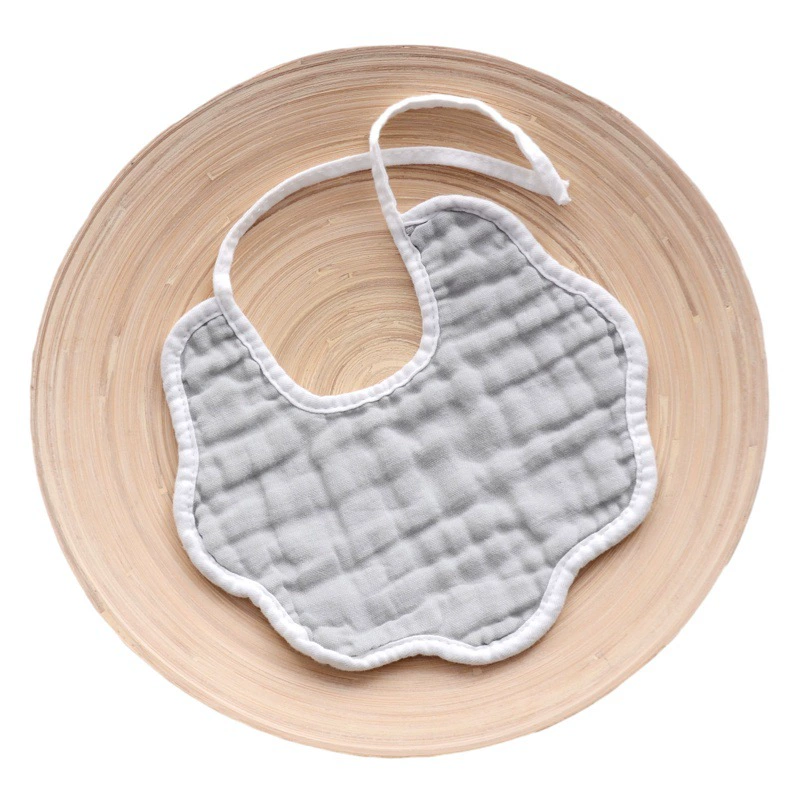 8-слойный разноцветный детский нагрудник с завязками, 23*23 см, нагрудник-слюнявчик на завязках, из чистого хлопка