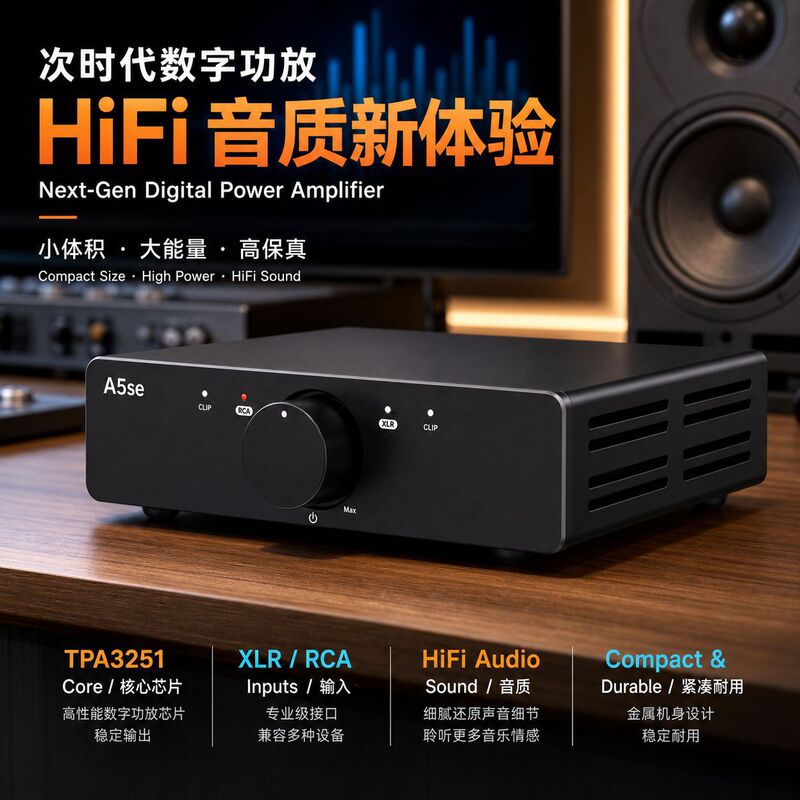 3eAudio A5se Digital Power Amplifier TPA3251 Home Audio Amplifier Home Digital Power Amplifier 3eAudio A5se Digital Power Amplifier TPA3251 Home Audio Amplifier Home Digital Power Amplifier