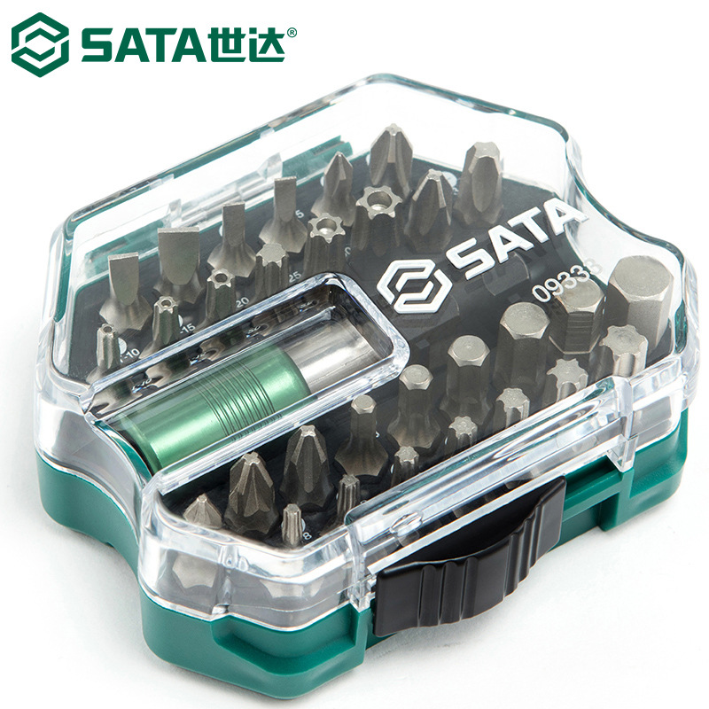 世达09333螺丝刀套装旋具头组套批头组汽修工具31件套1/4英寸