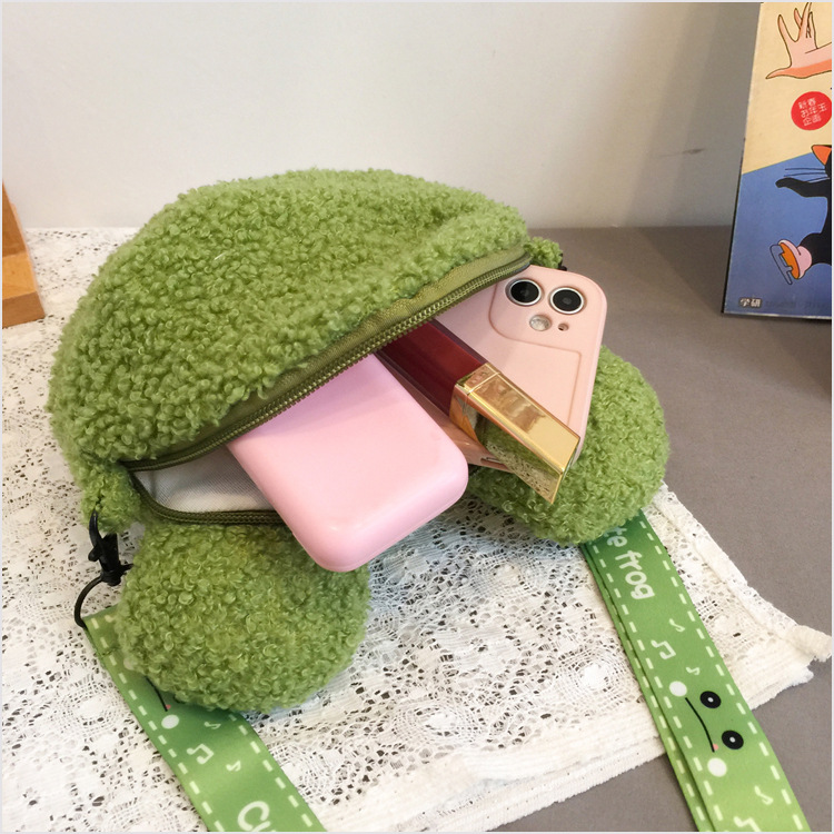 Femmes Petit Peluche Animal Mignon Fermeture Éclair Sac Bandoulière display picture 4