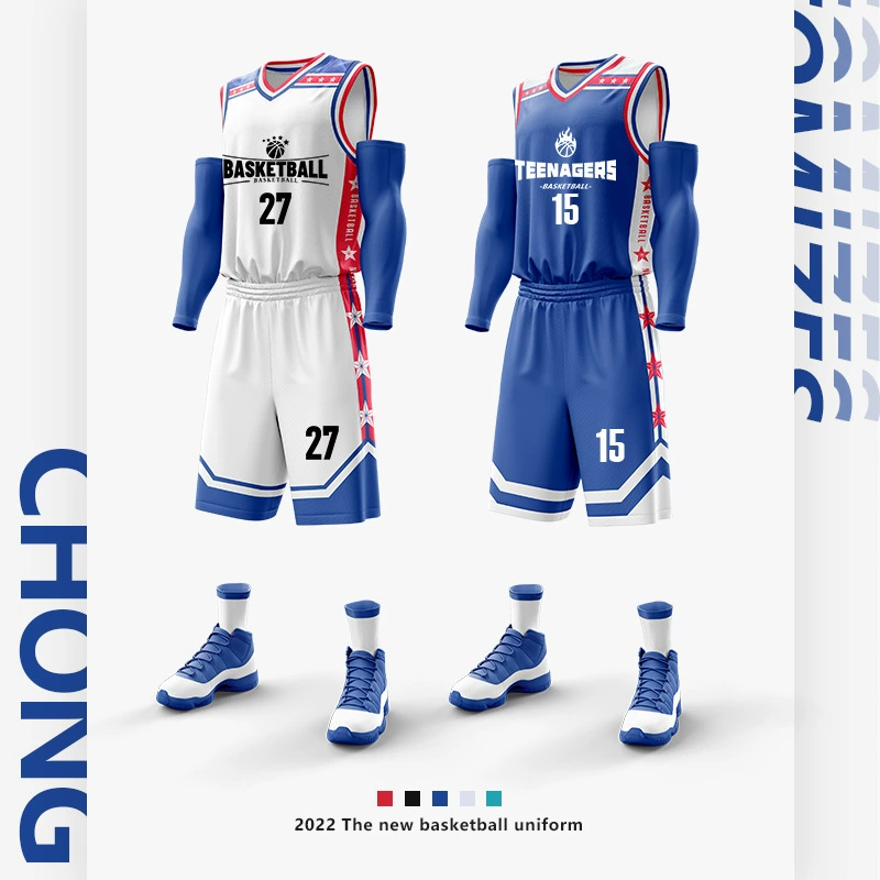 Американский баскетбольный костюм с печатным принтом