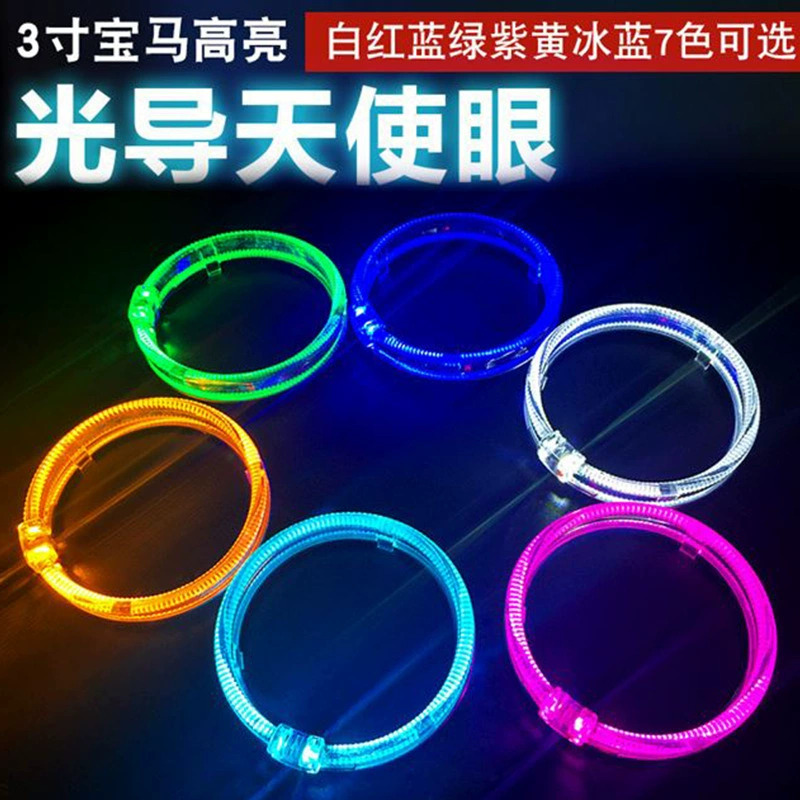 Лидер продаж 95 мм 3inch световод ангельские глазки 80 мм 2.5inch светодиодные бифокальные линзы супер яркие ангельские глазки толстые и тонкие