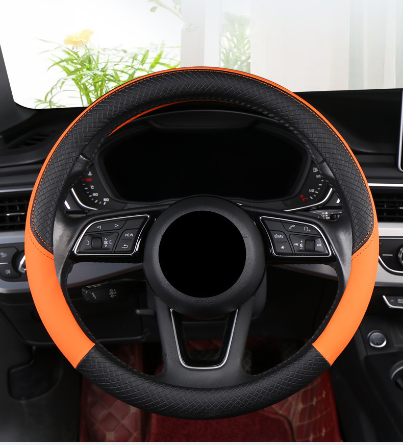 Large and Small Trucks, Light Trucks, Heavy Trucks, Buses, Four-Season Universal Steering Wheel Cover 40-42-45-47-50cm