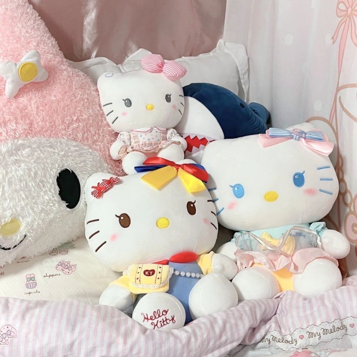 HelloKitty muñecas juguetes de peluche KT gatos muñecas dormir almohada niña cumpleaños 38 regalos