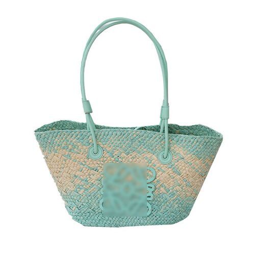 Single-shoulder grass woven bag  new summer Luo Jia grass bag woven bag beach vacation sand bag women's bag wholesale