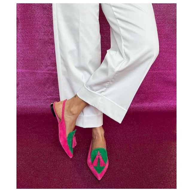 Women's Summer Platform Sandals, Waterproof Comfortable Low Heel, Open Back Mules With Tassel, Big Size 40-43_voghion.com