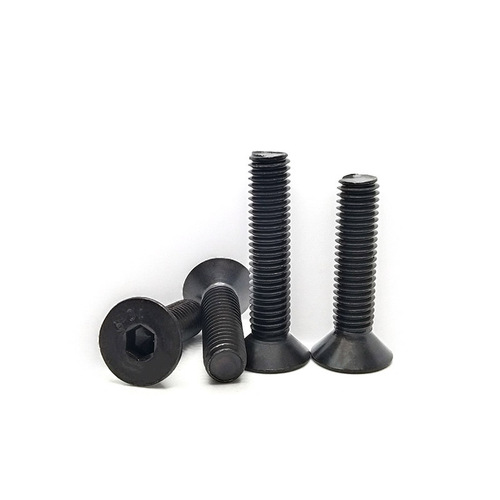 M3-M10 10.9 grade countersunk head hex socket screws high strength hardened flat cup DIN7991 flat head hex socket
