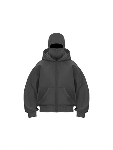 Trendy Brand: European & American Style Spring/Fall Sweatshirt Coat – Loose-Fit Unisex Top with Dual-Hood Design, Hoodie-style