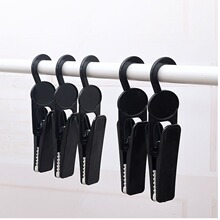 跨境鞋子挂钩靴子夹塑料夹子女士皮鞋高帮鞋子展示架靴撑黑色防滑