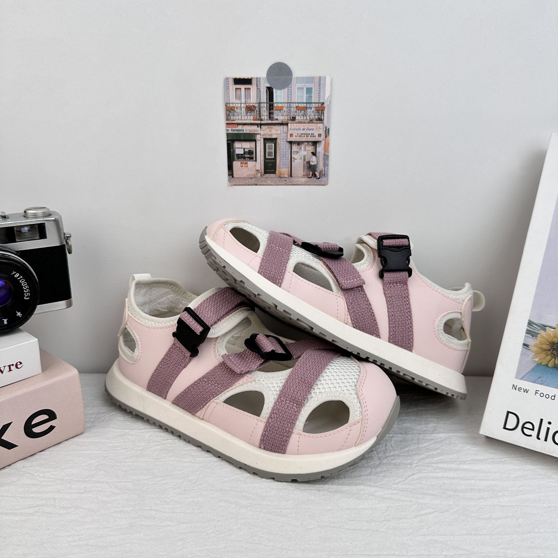 YUANBO sandalias deportivas de mujer 2025 nuevos zapatos casuales de verano transpirables zapatos blancos de nicho universal zapatos de patina