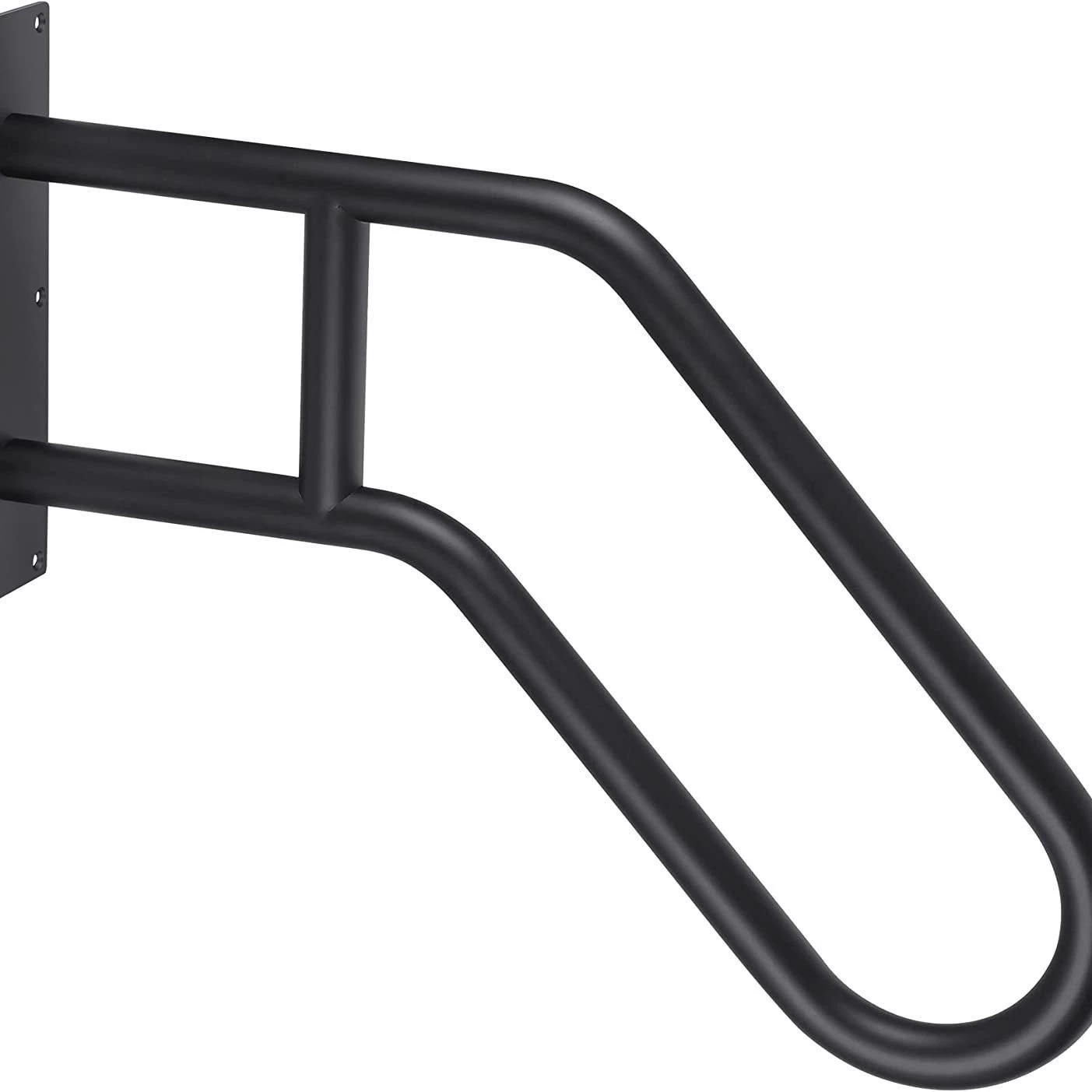 Нескользящие лестничные перила из черной трубы, настенные ограждения из металлических промышленных труб, Защитные Перила для пожилых детей