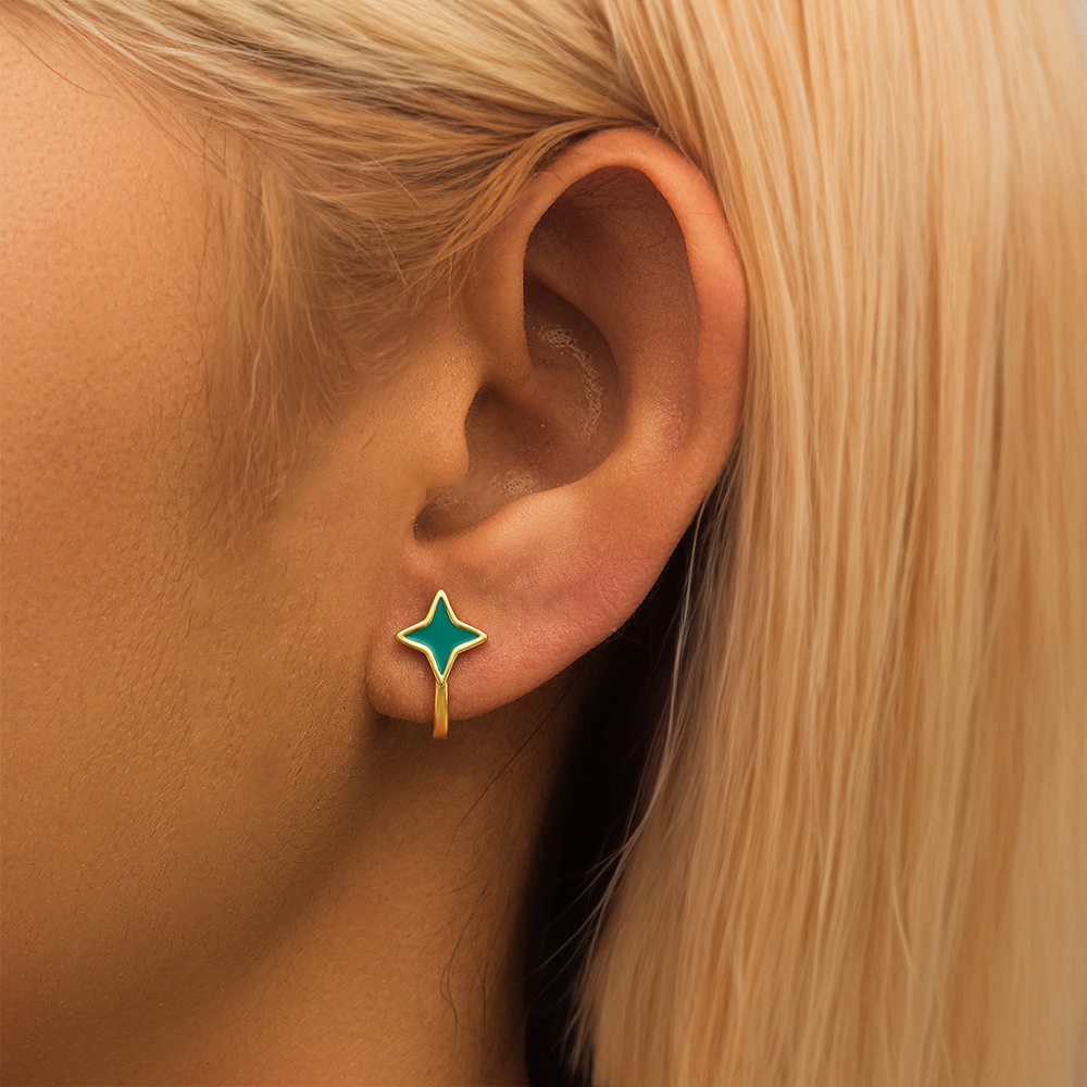 5g Weight 925 Sterling Silver Ear Needle Material Zircon Inlay Material Earrings Classification 1 Pair Quantity Holiday, Banquet, Daily Occasion 925 Sterling Silver Material Geometric Pattern Women's Gender Plating Design Simple Style Style 1 Pair 925 Sterling Silver Zircon Geometric Earrings 7