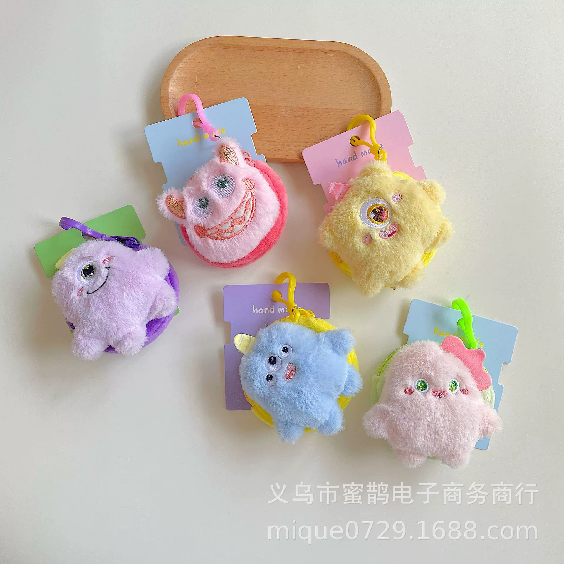 Children's creative cartoon wallet for men and women, cute backpack accessory, key bag, organizer bag