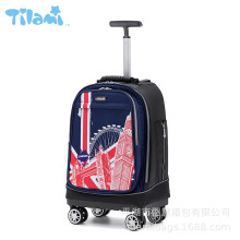 厂家销售 中小学生拉杆书包 万向轮手拉包 儿童书包 旅行双肩