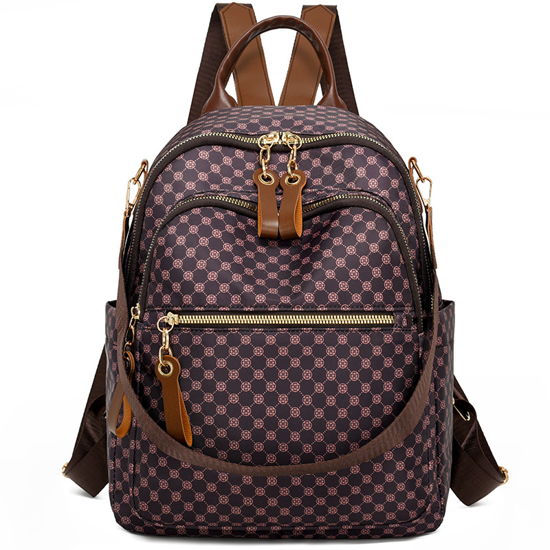 Nueva mochila de mujer de tela Oxford de comercio exterior, casual y versátil, multifunción de tres usos, mochila de viaje, mochila escolar, marea