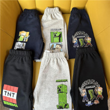 日单外贸夏季新款我的世界主题系列童装弹力小毛圈童装短裤