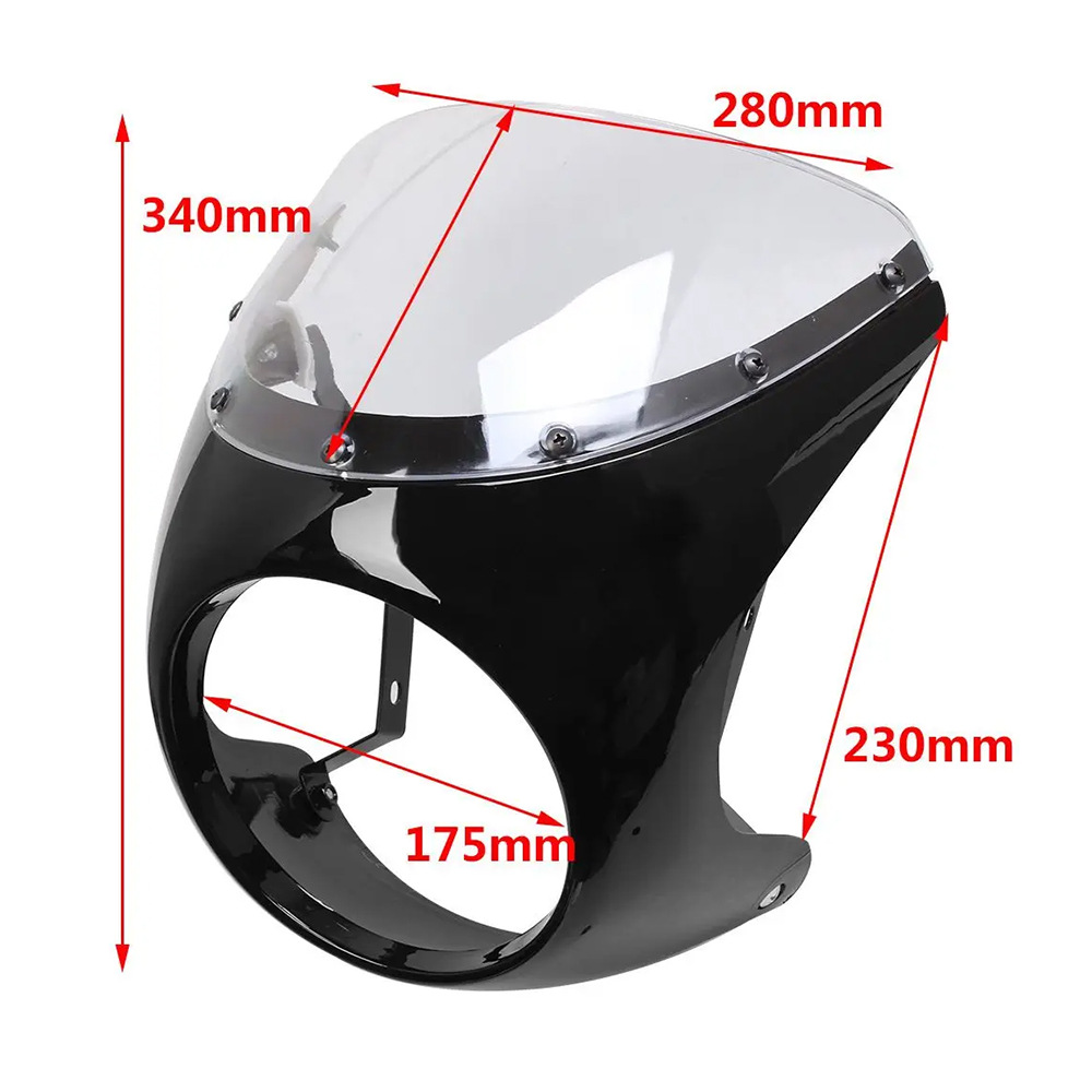 Motorcycle accessories retro motorcycle modified hood deflector lampshade pig hood fairing wholesale