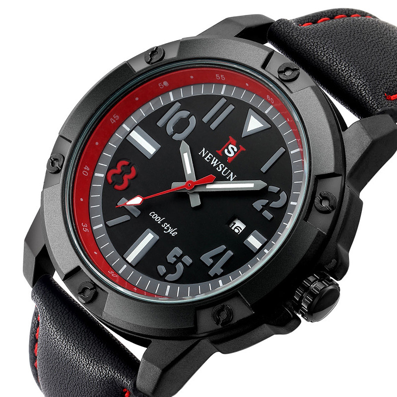 Herr quartzklocka sportig design med kalenderfunktion_voghion.com